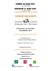 Journée Découverte au Domaine de l'Epineau @ Domaine de l'Epineau